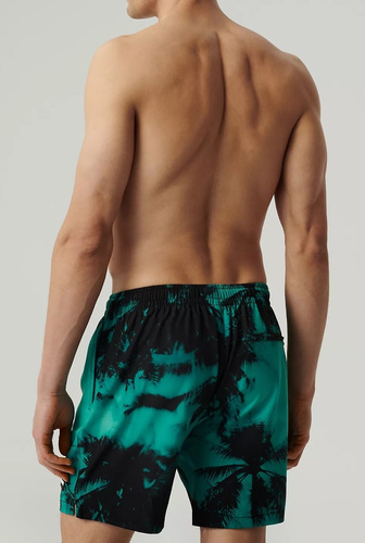 KMB-227 Atlantic Herren-Badehose – grün schwarz