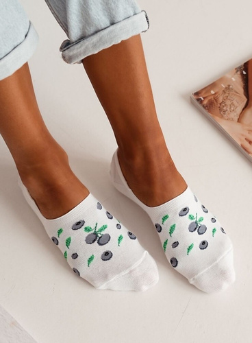 0576-027 Beeren Milena Mikrofuß-Mokassins – weiß