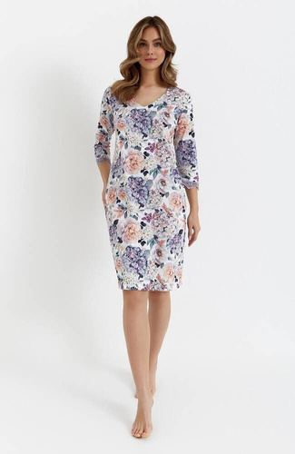 471 Cana Nachthemd – lila Blumen
