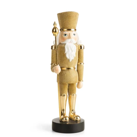 198 Nussknacker-Weihnachtsfigur, Eurogardinen, Gold
