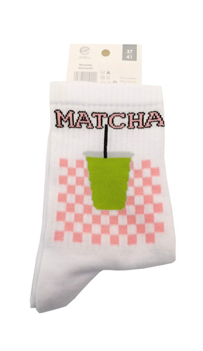 0200-175 Matcha Damensocken Milena – weiß Damensocken aus Baumwolle