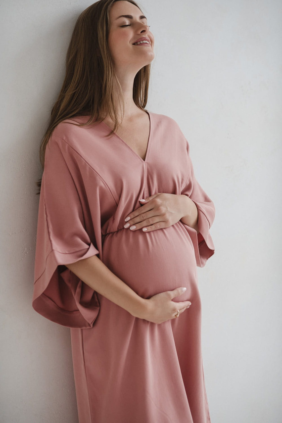 Mama Zen Milk&Love Kräuterrose – Umstands- und Stillkleid aus Tencel