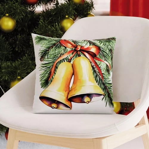 TBN292 Bells Weihnachts-Marquisette-Kissen