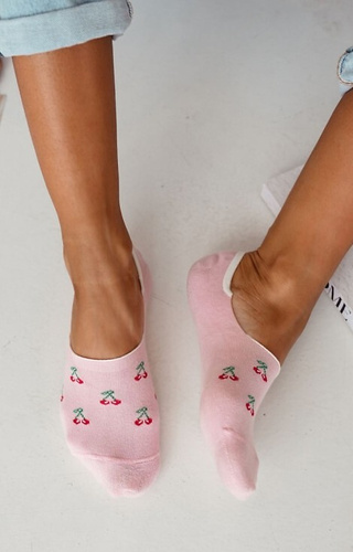 0576-025 Małe Kirschen Mokassins Microfoot Milena – rosa