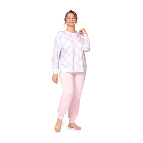 258 Edyta III Interlock Martel Damenpyjama – rosa