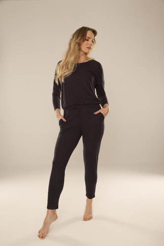 305 Paula Damen-Pyjama-Anzug - marineblau