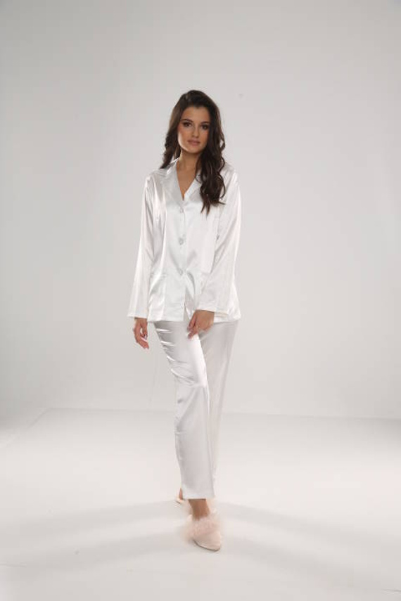 934 Classic Forex Damen Schlafanzug - Perle/Perle