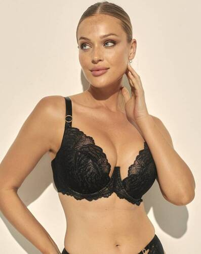 BC-1098 Luna Kinga halbgepolsterter BH – Schwarz