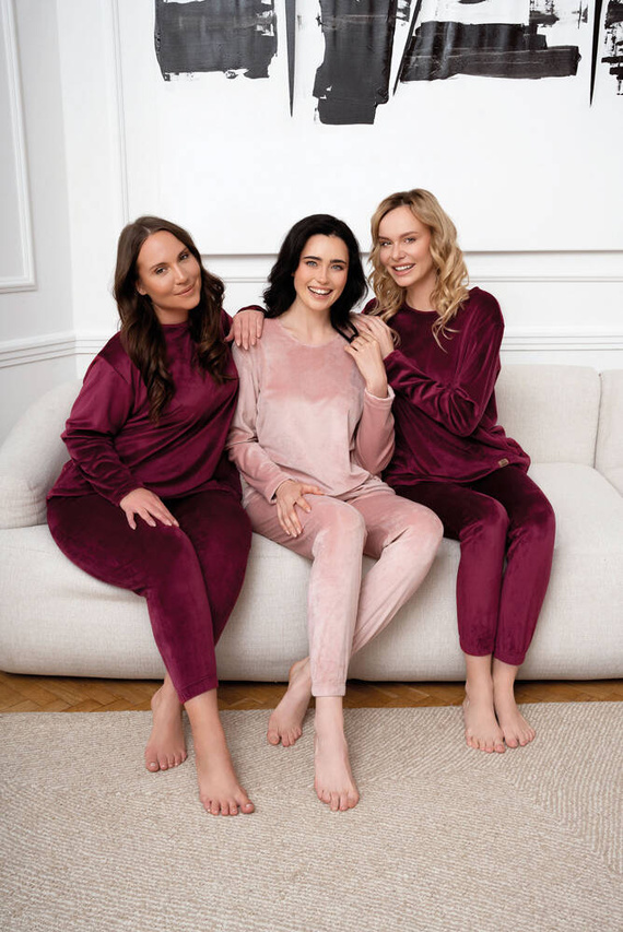 Akara Damen-Set Italienische Mode - puderrosa 