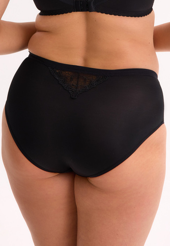 GFP 051 Gaia Kiara Höschen – schwarz, voll, Stickerei, Tüll und Mikrofaser