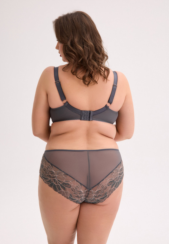 GFP 1318 Priya Gaia Damenhöschen – graphitrosa Maxi, Spitze und elegant