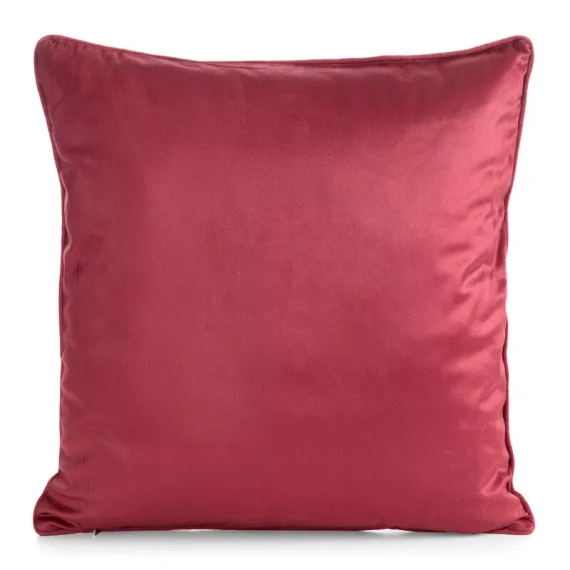 CHP390 Eurofirany Weihnachts-Kissenhülle 45x45 Samt mit Druck und Paspelierung