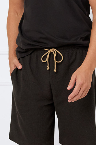 Bono Herren-Sport-Set Italienische Mode - schwarz