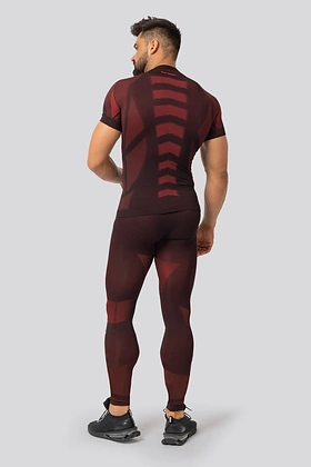 Brubeck Breeze 2.0 Herren Thermoshirt Nilit Breeze Kurzarm Schwarz/Rot