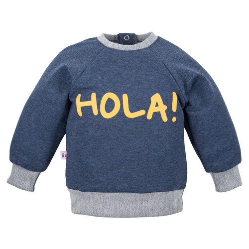 Hello World Eevi Sweatshirt – Marineblau