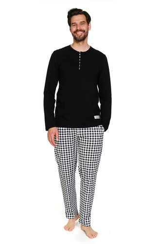 7369 Doctor Nap Herren-Pyjama aus Baumwolle – klassischer Schnitt und natürlicher Komfort für jede Nacht