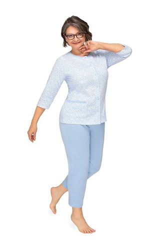 266 Kasia II Martel Damenpyjama – Blau