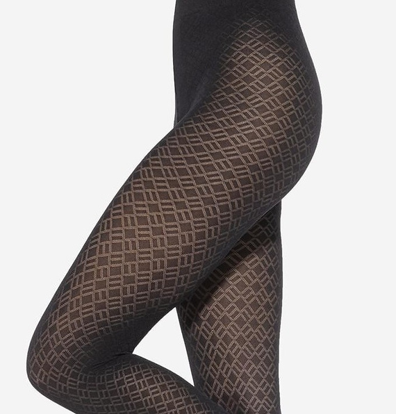 Loretta 157 Gatta Damenstrumpfhose – matt, 50 den, gemustert – Nero