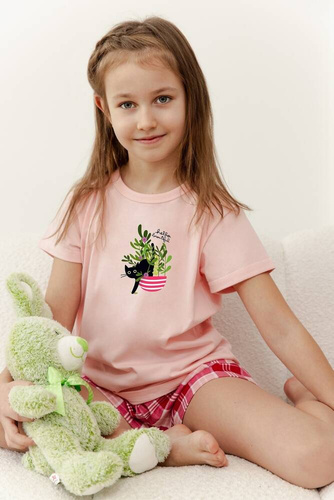 3386 Veronica Pyjama für Mädchen Taro – rosa