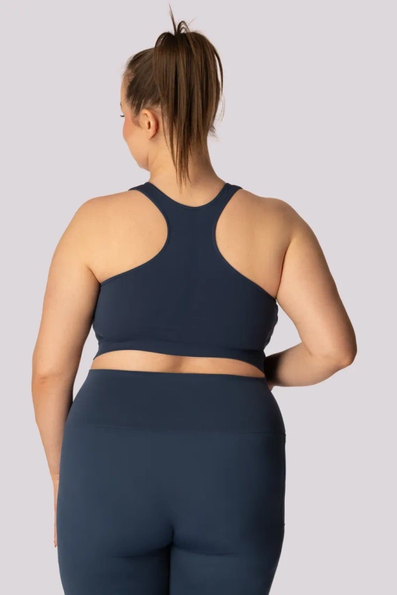 Mona Base Top Sport-BH, Marineblau