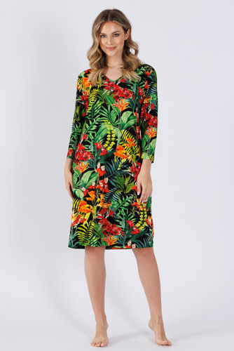 1491 Idoja Damenhemd Leveza grün