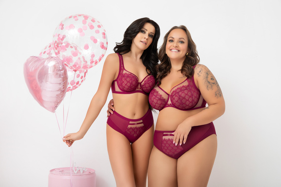 Soft BH G006 Dayana Gorsenia rosa für große Größen bequem