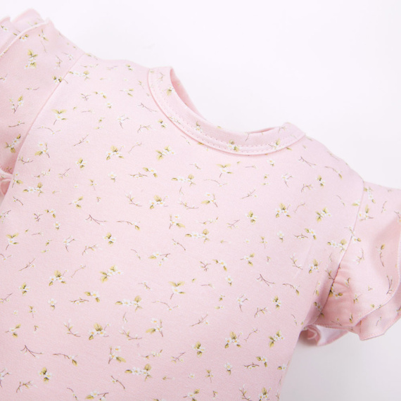 Meadow Bodysuit mit kurzen Ärmeln Eevi - rosa