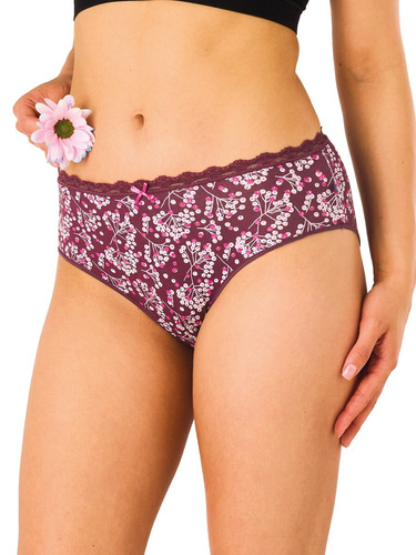 Figi Midi Bikini Key LPC 557 B26 A2 2er-Pack Baumwoll-Slips mit Muster