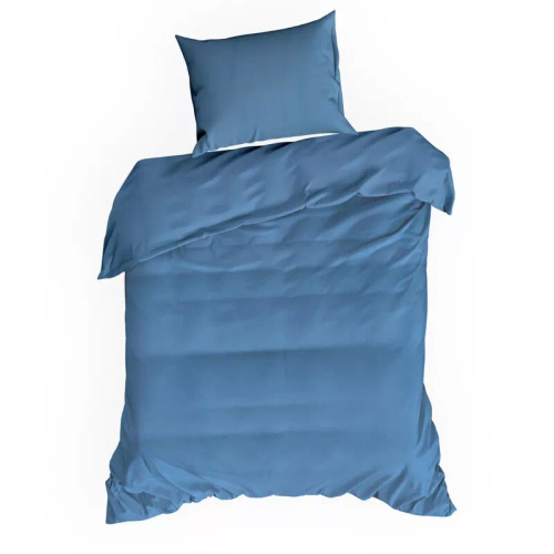 Bettwäsche MI aus Mikrofaser Eurofirany, weich, mit Reißverschluss, 100 % Polyester, blau