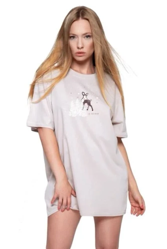 Sensis Deer Nachthemd - beige