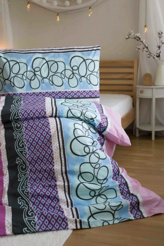 Purple Spin Cotton Bettwäsche von Jerry Fabrics, rosa