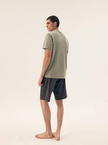 42635 Deli Henderson Premium Herrenpyjama – grün