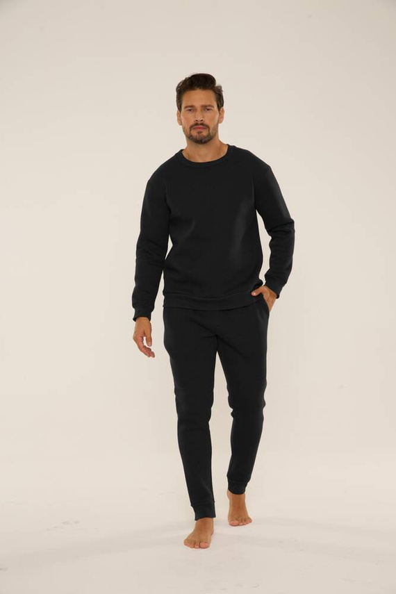 813 Indigo Herren Trainingsanzug von De Lafense - schwarz