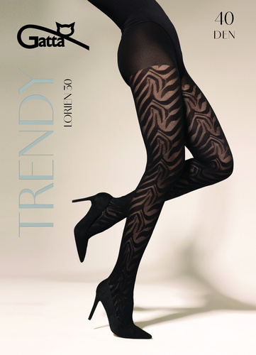 Gatta Trendy Lorien Strumpfhose wz.30 40 den – matt, gemustert, elegant