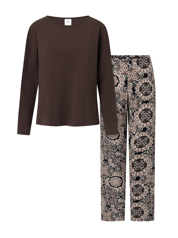 Brauner Damenpyjama von Boho Cafe Momenti Per Me