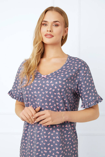 Lotte Damen Kurzarm Shirt Italian Fashion - Druck