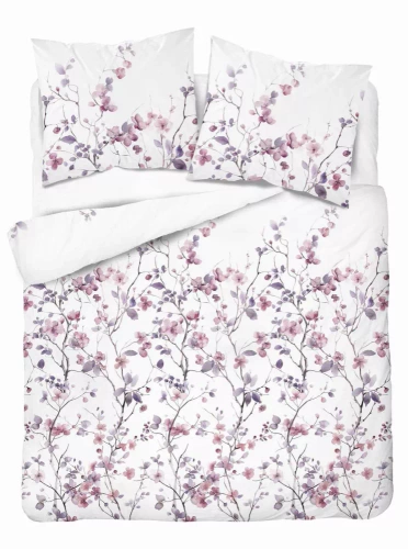 5490 B Detexpol Satin Stories Satinbettwäsche weiß | 100 % Baumwolle, Satinbindung, Reißverschluss, Geschenkverpackung