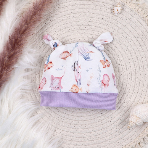 ABN-5490 Underwater World Nini Babymütze – Bio-Baumwolle, weich, luftig