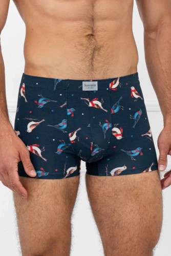 Remiz Herren-Boxershorts aus italienischer Mode – Baumwolle, Elastan, farbenfrohes Muster