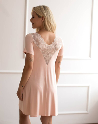 Simone Babella Nachthemd – Pfirsich