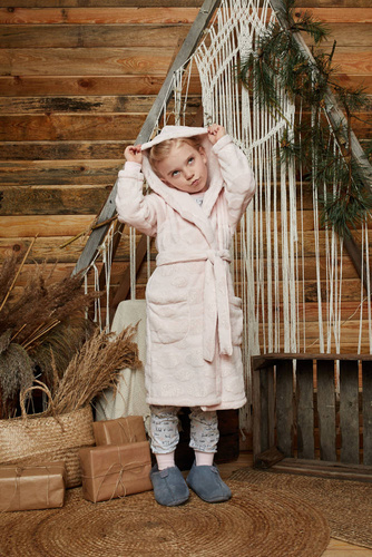 Drina Mädchen Bademantel Italian Fashion - - rosa 