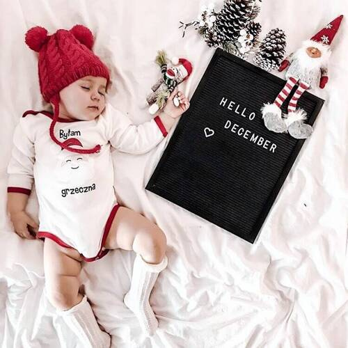 Langarm-Body „I was good“ von Oscar Kids