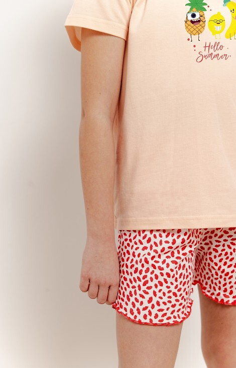 3384, 3385 Sweety Pyjama für Mädchen Taro – Aprikose