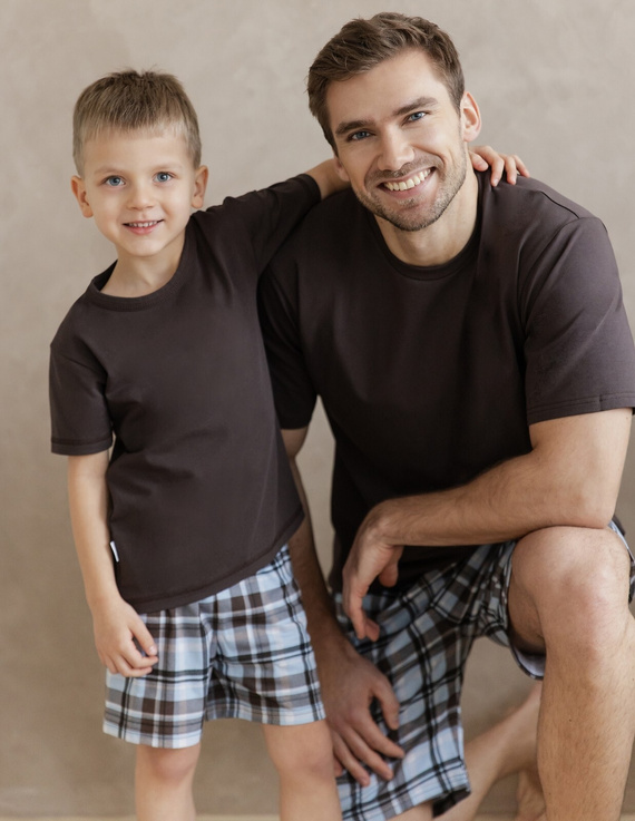 Taro 3578 Marcello Herren Schlafanzug Baumwolle braun