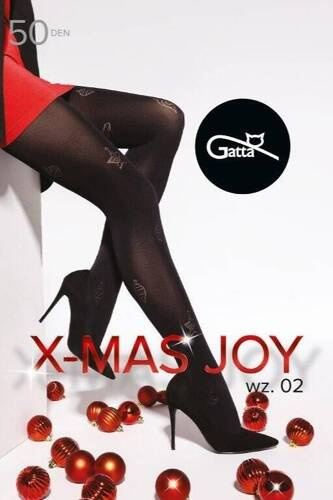 X-mas Joy wz.02 Strumpfhose 50 den Gatta - nero