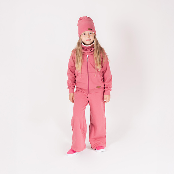 216274 Lala Nicol Jogginghose – rosa Mädchenhose mit weitem Bein, Größe 92-146