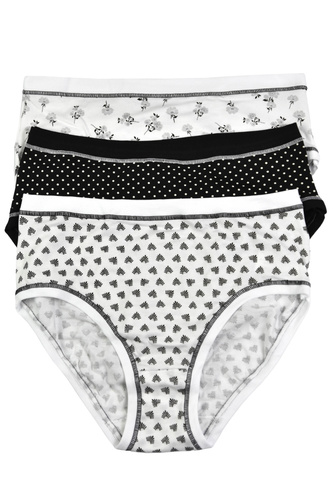 3362 MINI-2H100 3-pak Cotonella   – majtki damskie bawełniane, fason mini