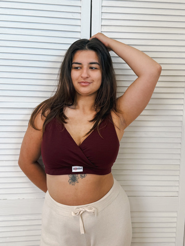 Milk&Love Mombri Klasyk wasserdichter Still-BH claret