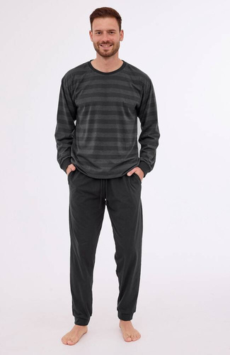 117/280 Loose 15 Cornette Herrenpyjama, Graphit