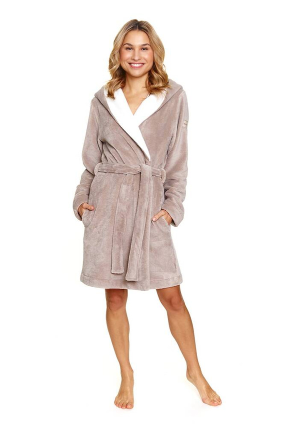 7181 Doctor Nap Damenbademantel – Beige